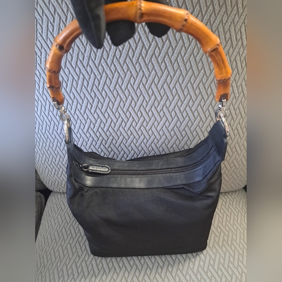 Gucci bamboo black nylon Authentic - Picture 2 of 12